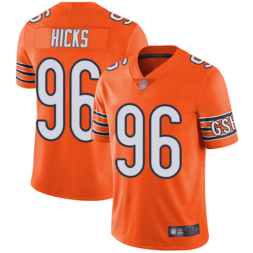 Chicago Bears Limited Orange Men Akiem Hicks Alternate Jersey NFL Football #96 Vapor Untouchable